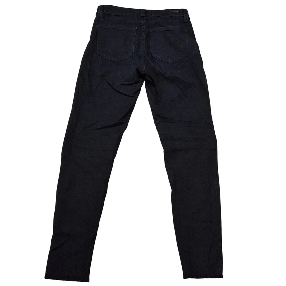 Principle Denim Innovators Gem Black Skinny Jeans‎ High Rise Raw Hem Size 27